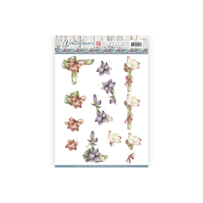 Pushout - Precious Marieke - Winter Flowers - Amaryllis - SB10301