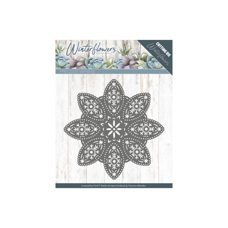 Precious Marieke - Winter Flowers - Floral Snowflake - PM10140