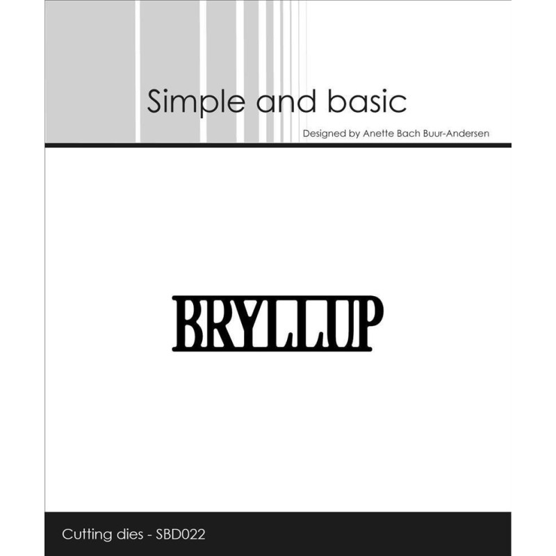 Simple And Basic - Bryllup - SBD022