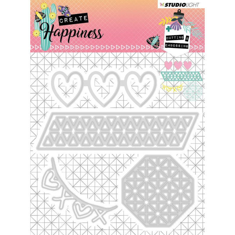 Studio Light - Create Happiness - STENCILCR158