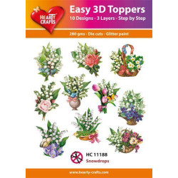 Easy 3D Toppers - Snowdrops