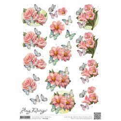 Amy Design - Pink Flowers -...