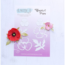 Lady E Design - Flower 6 Poppy