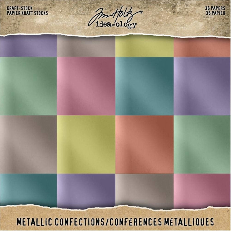 Idea-ology - Tim Holtz - Kraft Stock 8x8 Inch - Confections