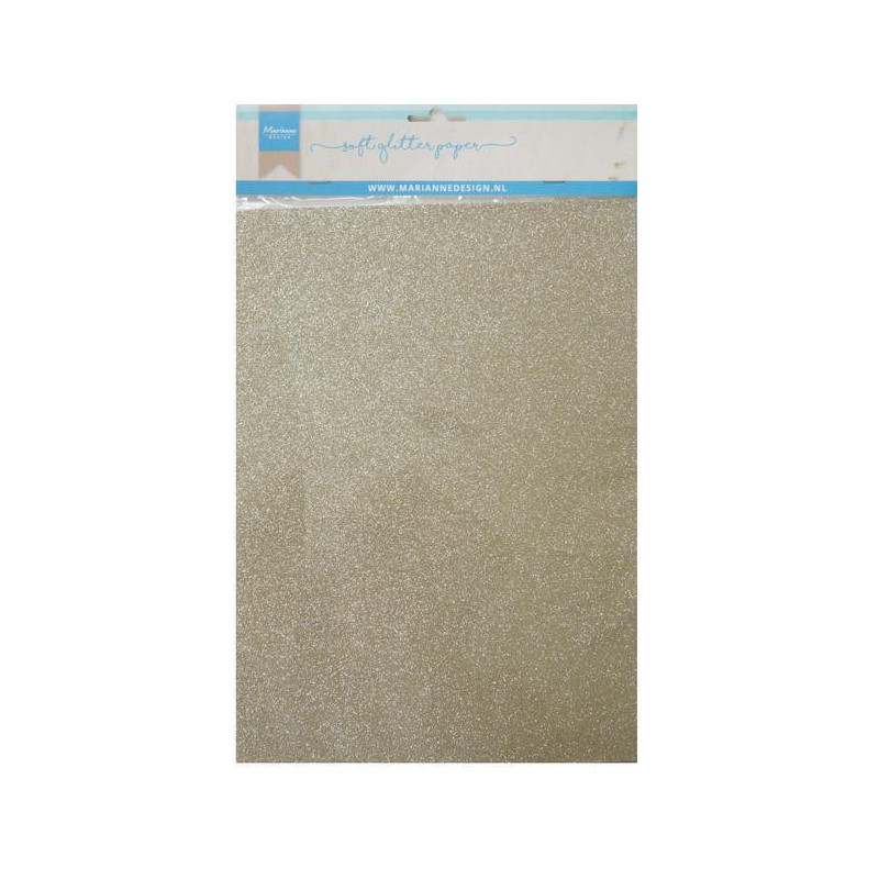 Marianne Design - Soft Glitter Paper - Platinum