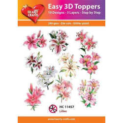 Easy 3D Toppers - Lilies