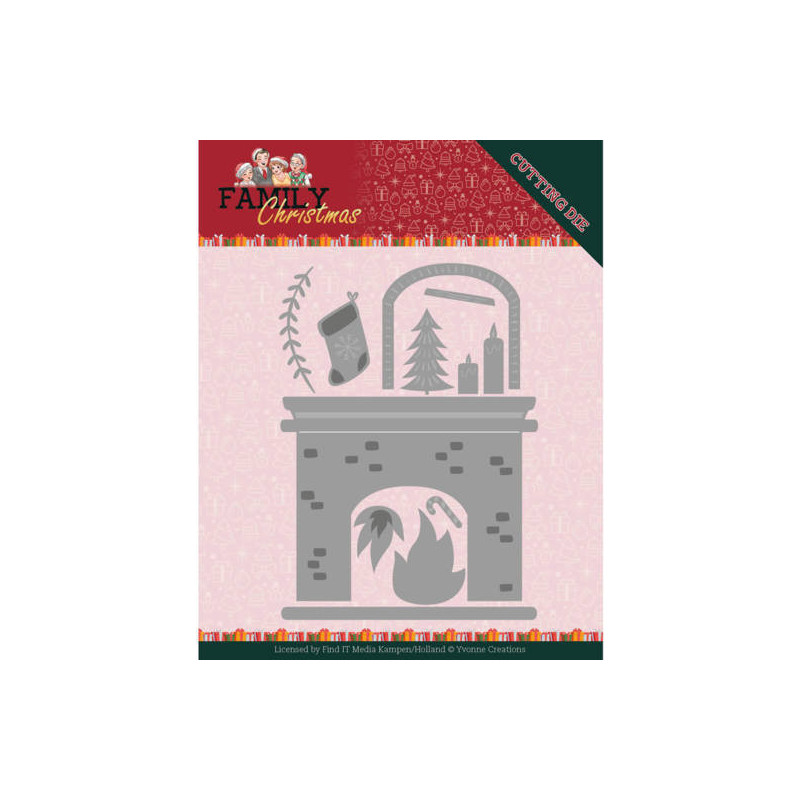 Yvonne Creations - Family Christmas - Fireplace - YCD10184