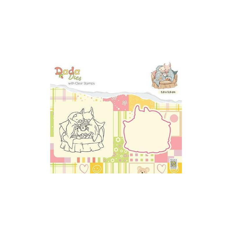 Nellie Snellen - Dada Dies With Clear Stamps - Happy Flu - DDCS018