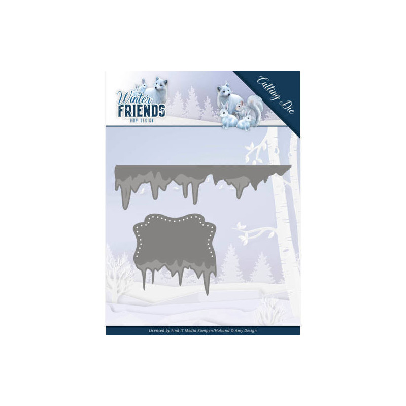 Amy Design - Winter Friends - Ice Border - ADD10192