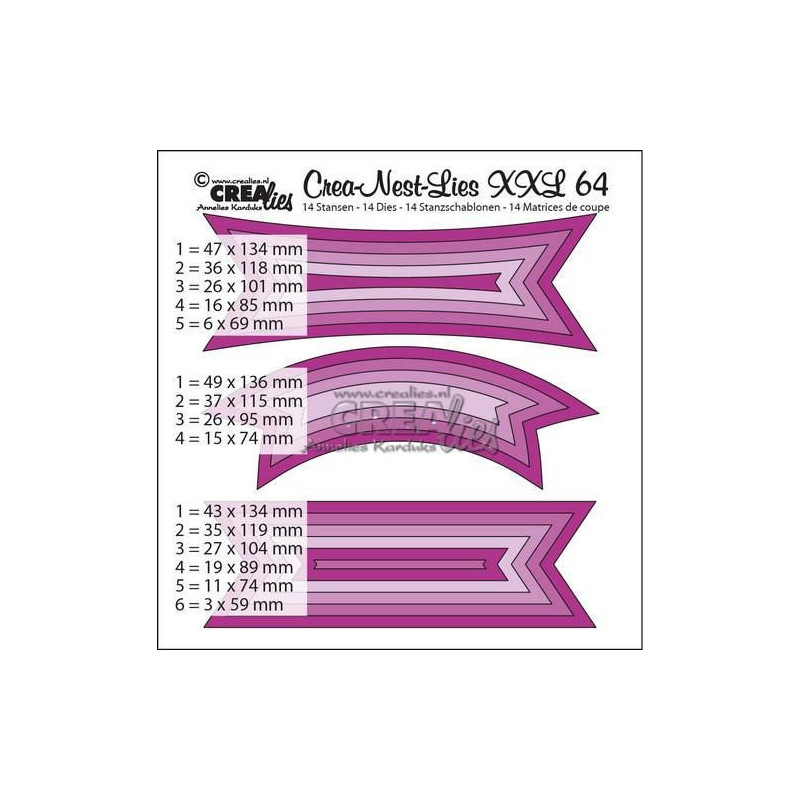 CREAlies - Crea-Nest-Lies XXL No. 64 - Tags - CLNestXXL 64