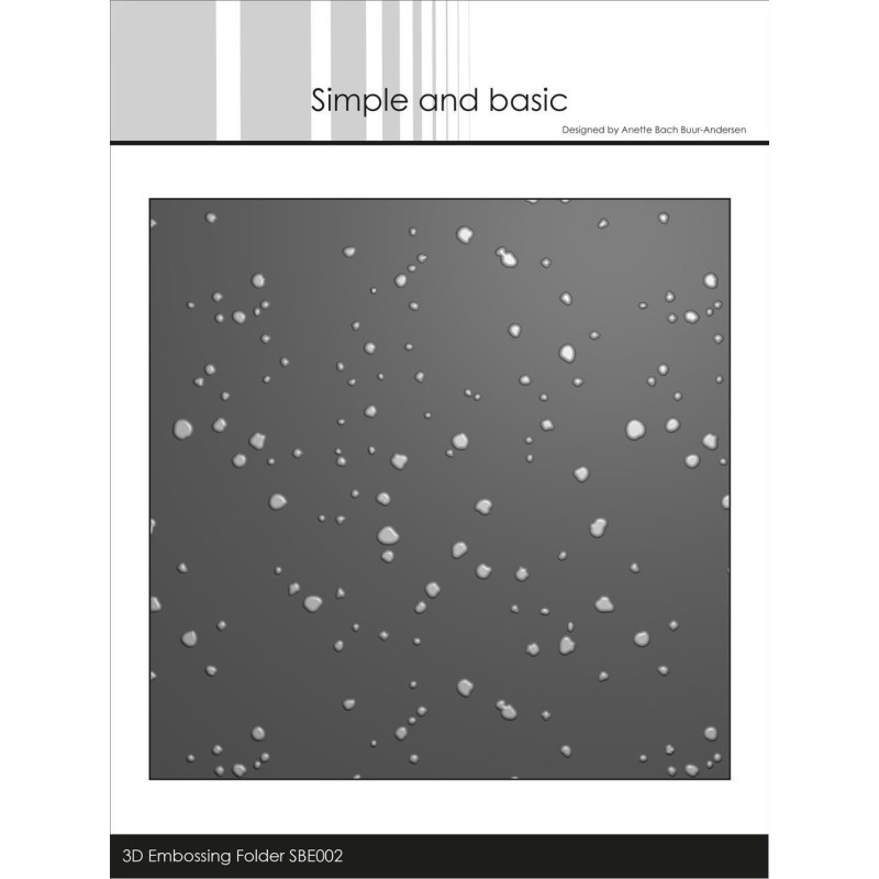 Simple And Basic - 3D Embossingfolder - Diffuse Splashes - SBE002