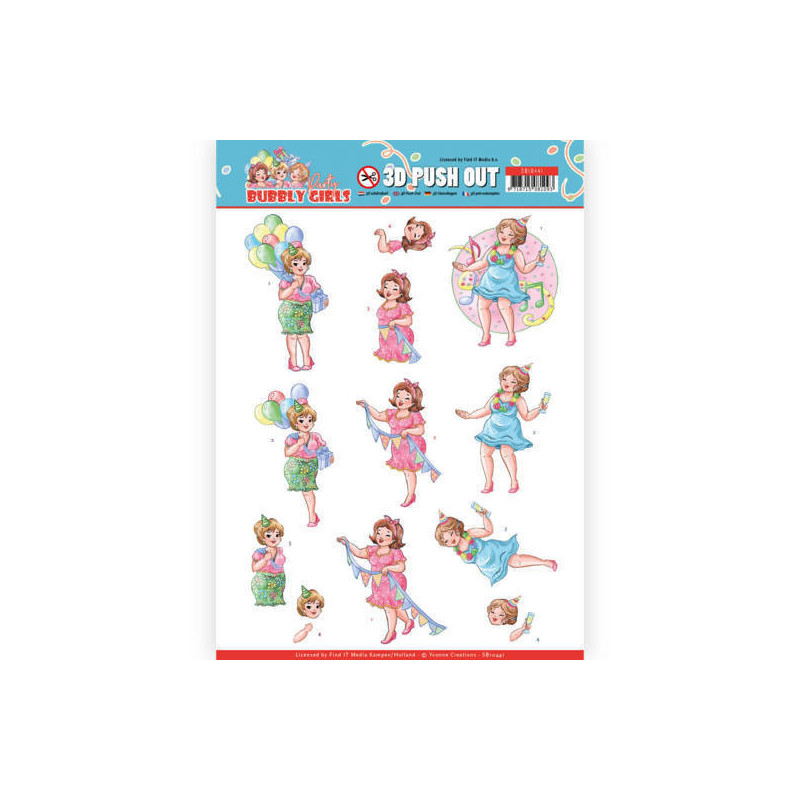 Pushout - Yvonne Creations - Bubbly Girls - Party - Party Time - SB10441