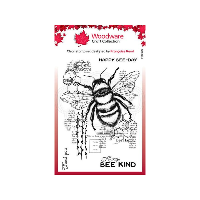 Woodware - Clear Stamp - Bee Kind - FRS816