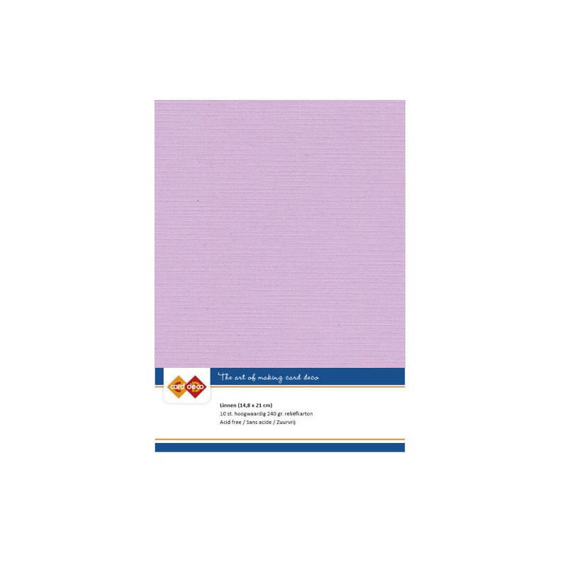 Card Deco Essentials - Linen Cardstock A5 - Amethyst (NY)
