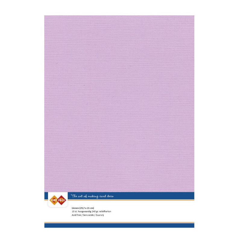 Card Deco Essentials - Linen Cardstock A4 - Amethyst (NY)