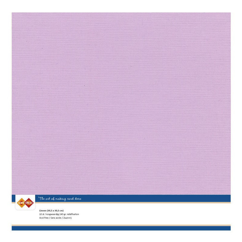 Card Deco Essentials - Linen Cardstock SC - Amethyst (NY)