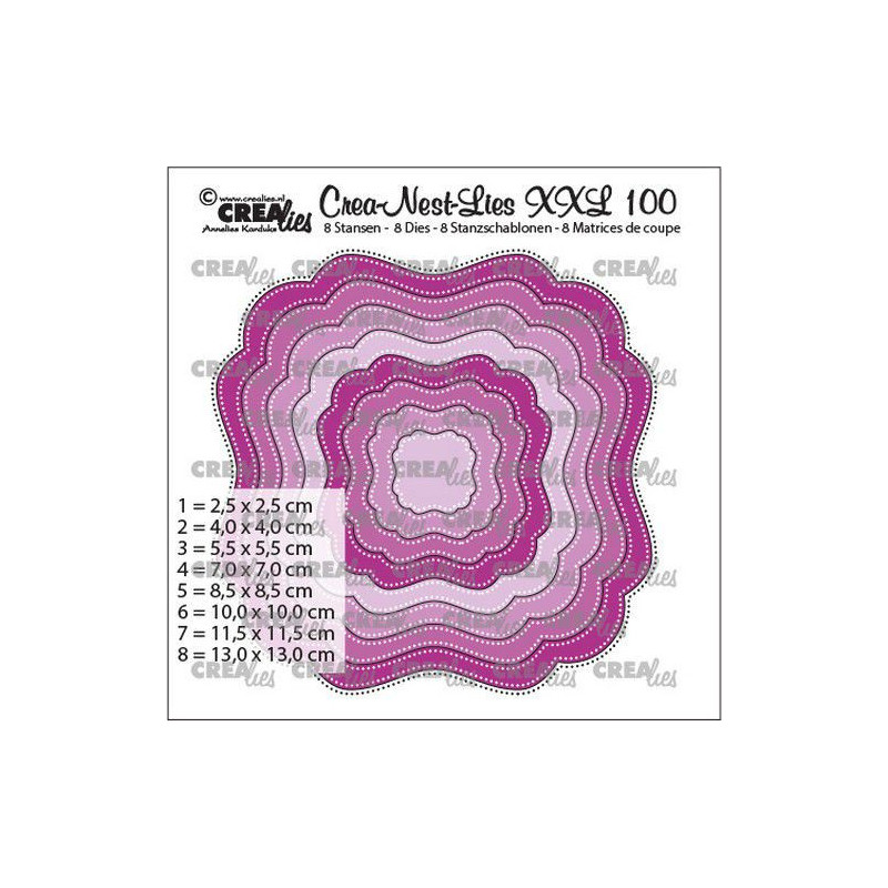CREAlies - Crea-Nest-Lies XXL No. 100 - Fantasy Shape A - CLNestXXL100
