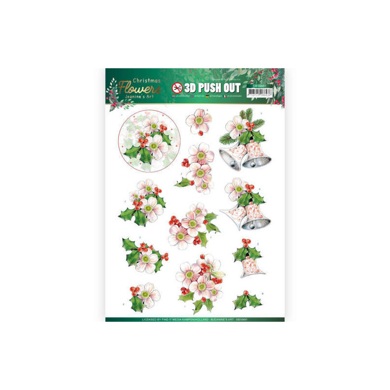 Pushout - Jeanine's Art - Christmas Flowers - Pink Christmas Flowers - SB10481