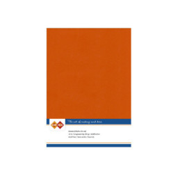 Card Deco Essentials - Linen Cardstock A5 - Autumn Orange