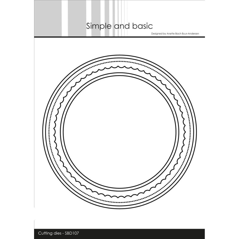 Simple And Basic - Card Base Round With Inlay - SBD107