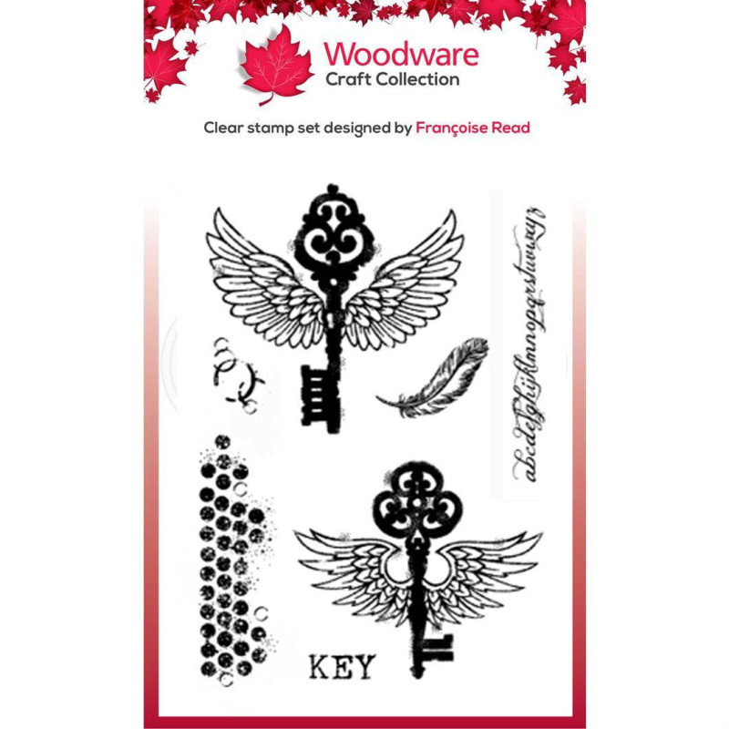Woodware - Clear Stamp - Flying Keys - FRS838