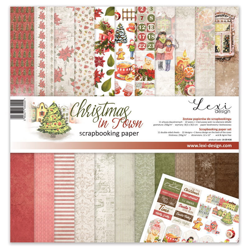 Laserowe LOVE - Papirpakke 30x30 - Christmas In Town
