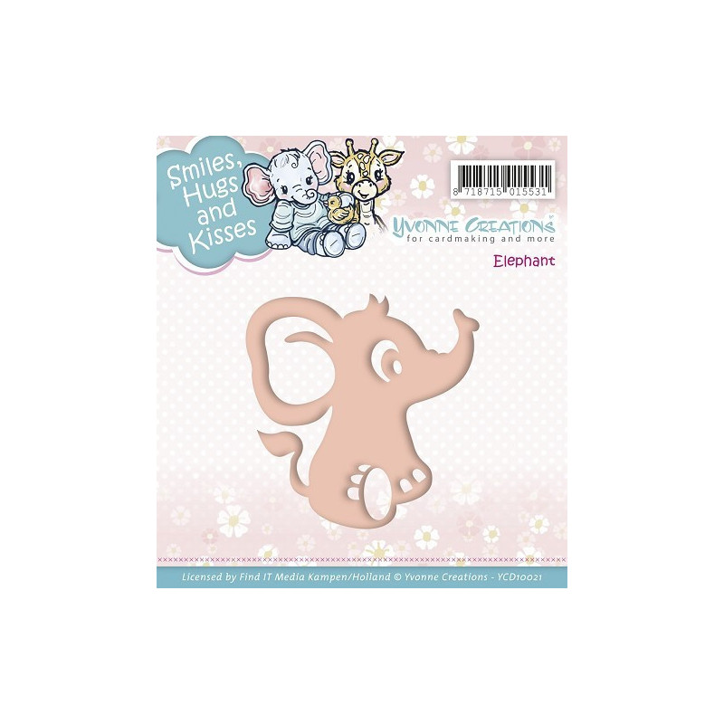 Yvonne Creations - Smiles, Hugs and Kisses - Elephant - YCD10021