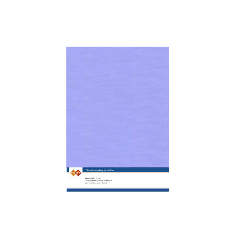 Card Deco Essentials - Linen Cardstock A4 - Lavender