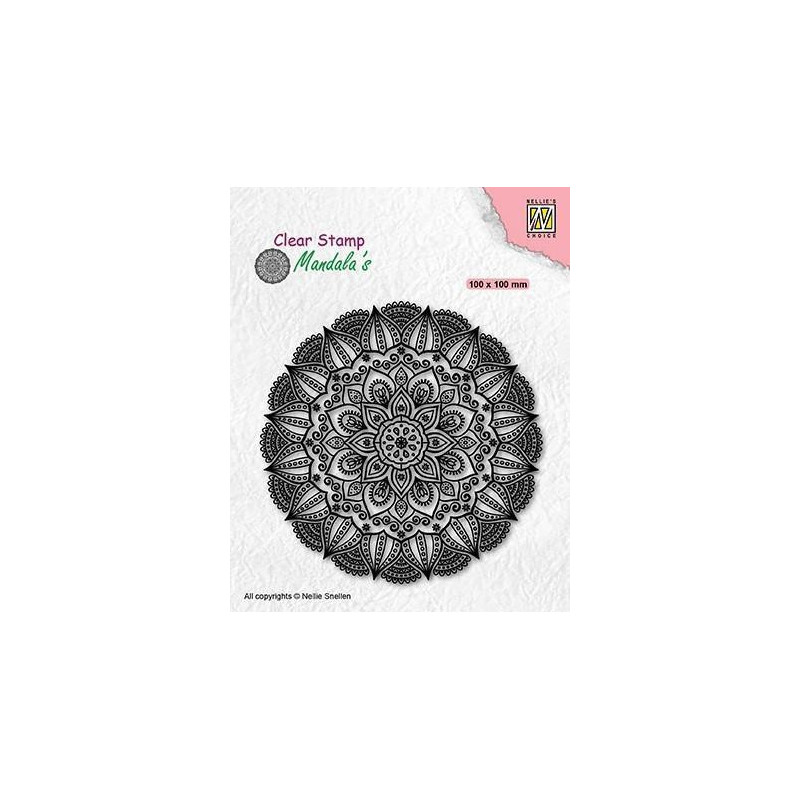 Nellie Snellen - Clear Stamps - Mandala's - Mandala Dahlia Flower - CSMAN007