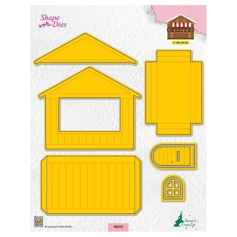 Nellie Snellen - Shape Dies - Christmas House - SD212