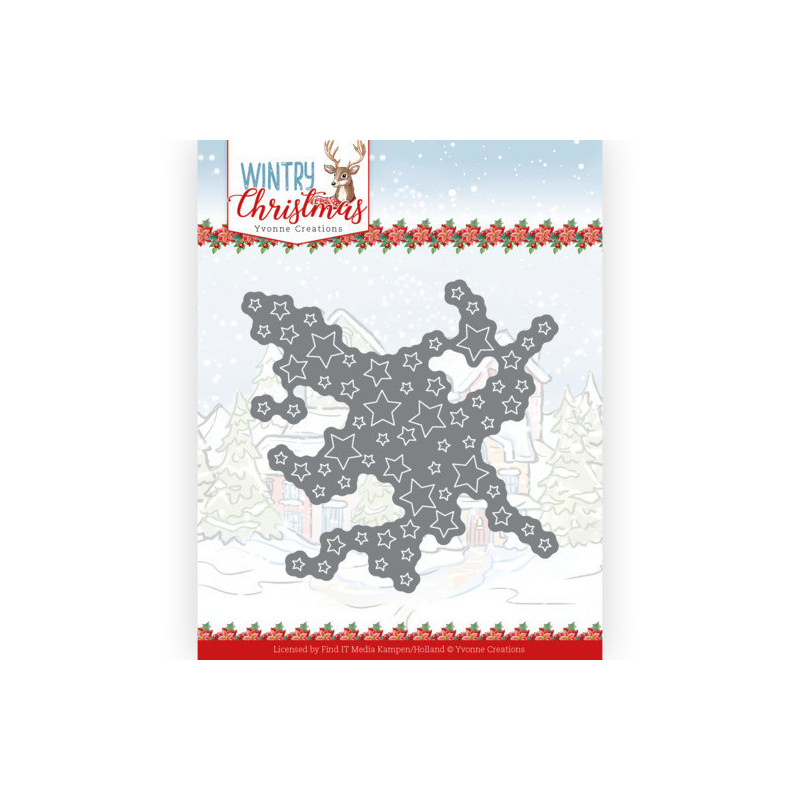 Yvonne Creations - Wintery Christmas - Cut Out Stars - YCD10243