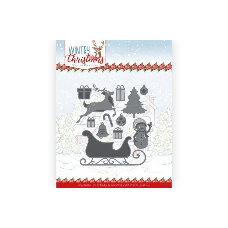 Yvonne Creations - Wintery Christmas - Ho, Ho, Ho Snowman - YCD10248
