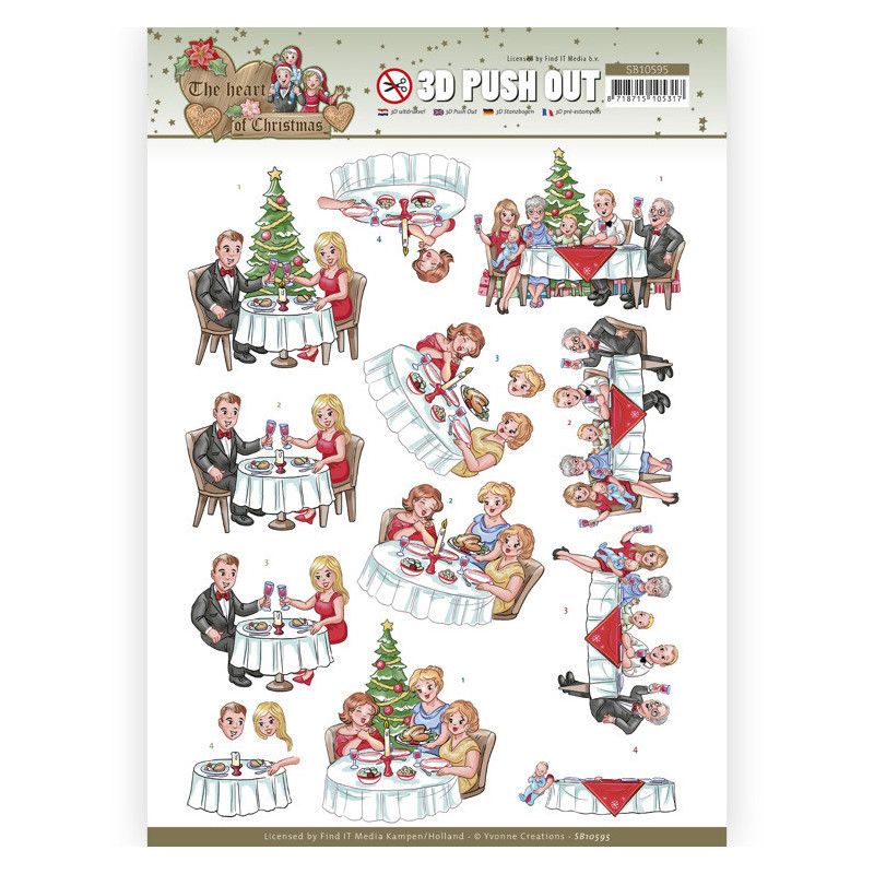 Pushout - Yvonne Creations - The Heart Of Christmas - Dining - SB10595