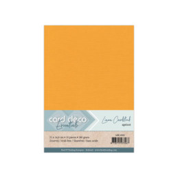 Card Deco Essentials - Linen Cardstock A5 - Apricot