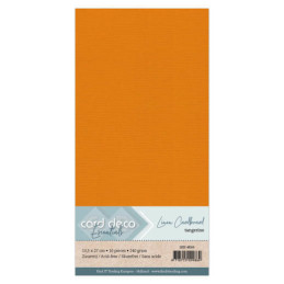 Card Deco Essentials - Linen Cardstock 4K - Tangerine