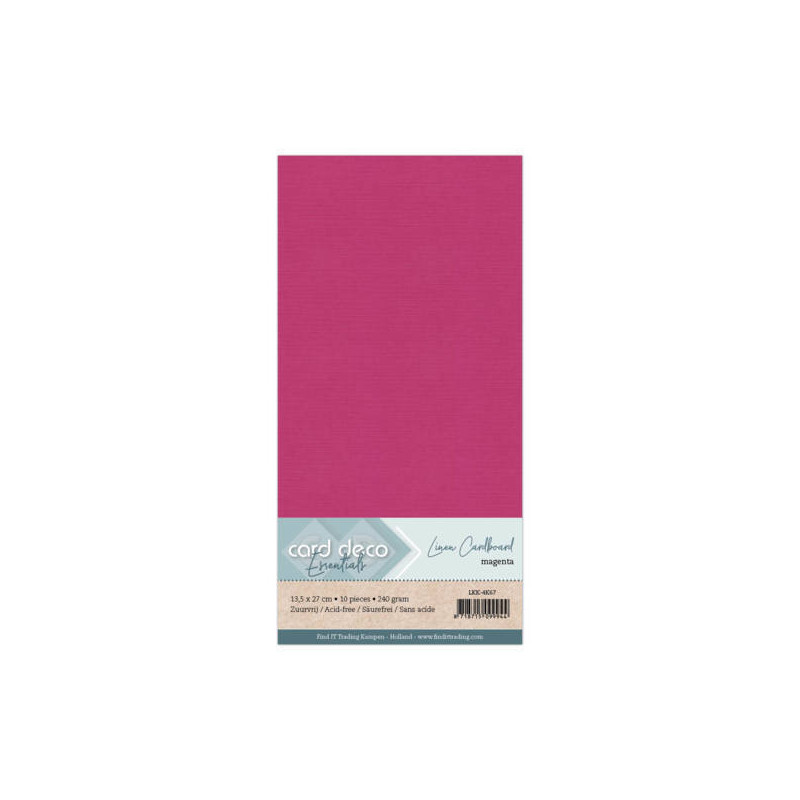 Card Deco Essentials - Linen Cardstock 4K - Magenta (NY)