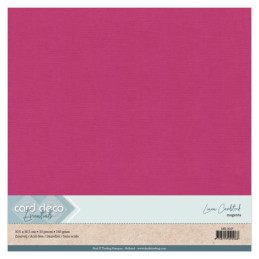 Card Deco Essentials - Linen Cardstock SC - Magenta