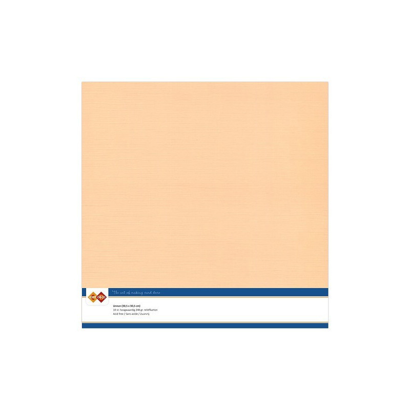 Card Deco Essentials - Linen Cardstock SC - Salmon