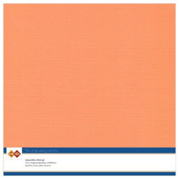 Card Deco Essentials - Linen Cardstock SC - Soft Orange
