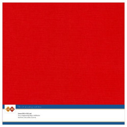 Card Deco Essentials - Linen Cardstock SC - Red