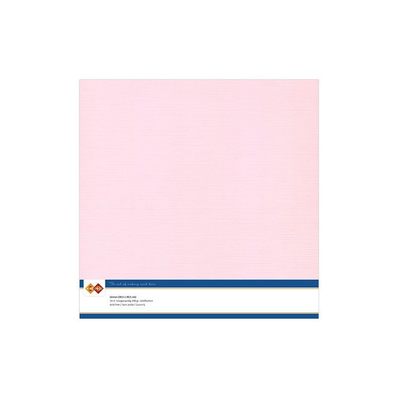 Card Deco Essentials - Linen Cardstock SC - Light Pink