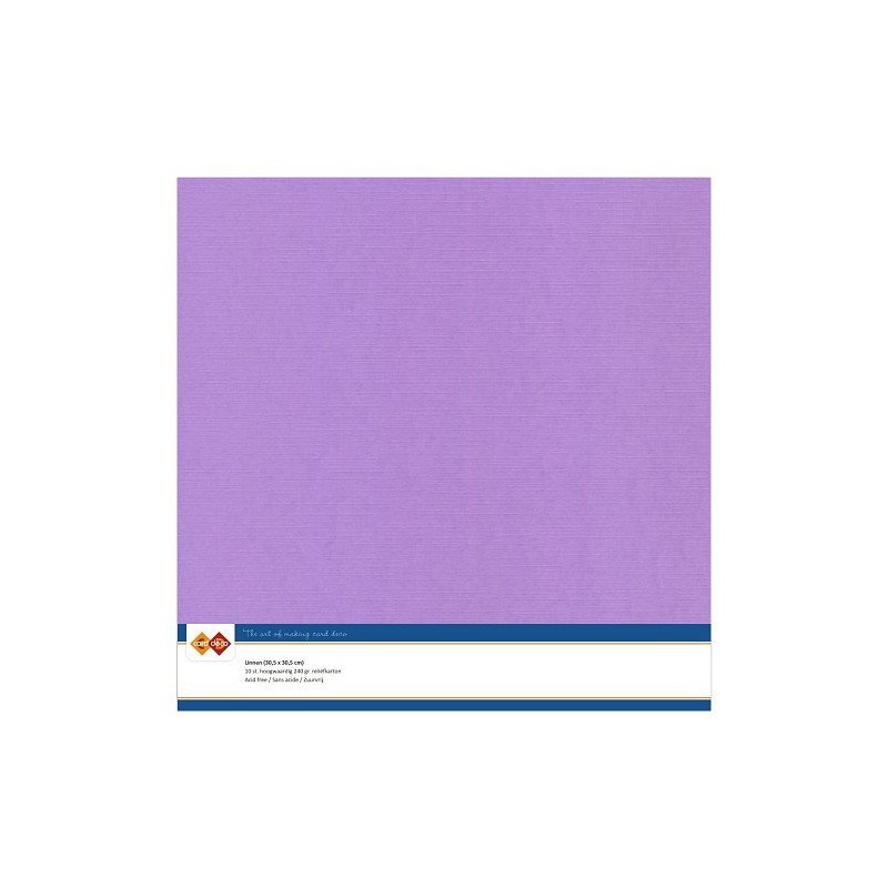 Card Deco Essentials - Linen Cardstock SC - Lilac