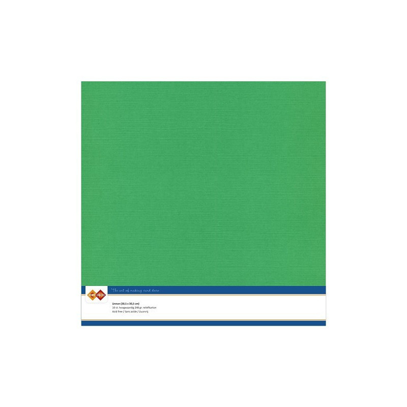 Card Deco Essentials - Linen Cardstock SC - Green