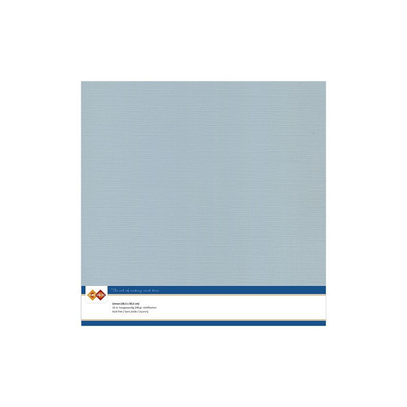 Card Deco Essentials - Linen Cardstock SC - Grey