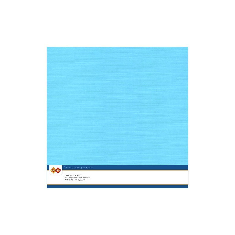 Card Deco Essentials - Linen Cardstock SC - Sky Blue