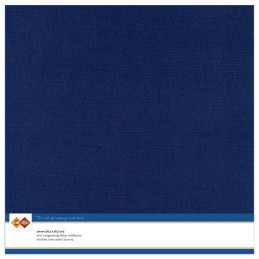 Card Deco Essentials - Linen Cardstock SC - Dark Blue