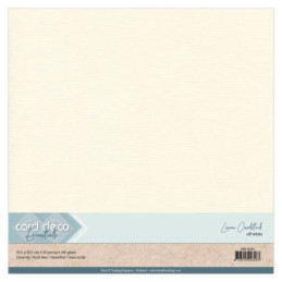 Card Deco Essentials - Linen Cardstock SC - Off White (NYNY)
