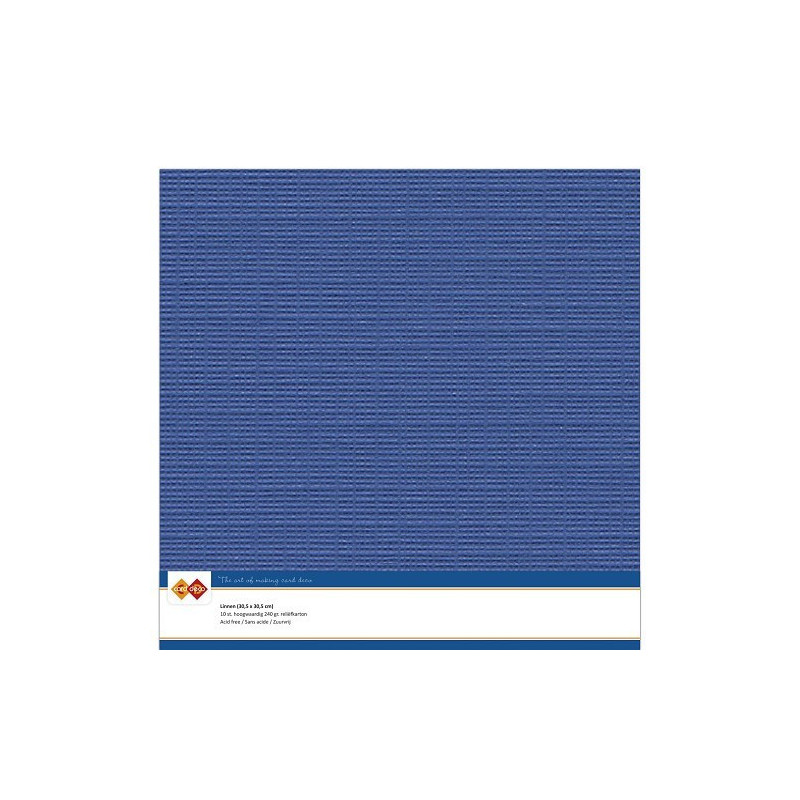 Card Deco Essentials - Linen Cardstock SC - Ultramarine (NY)