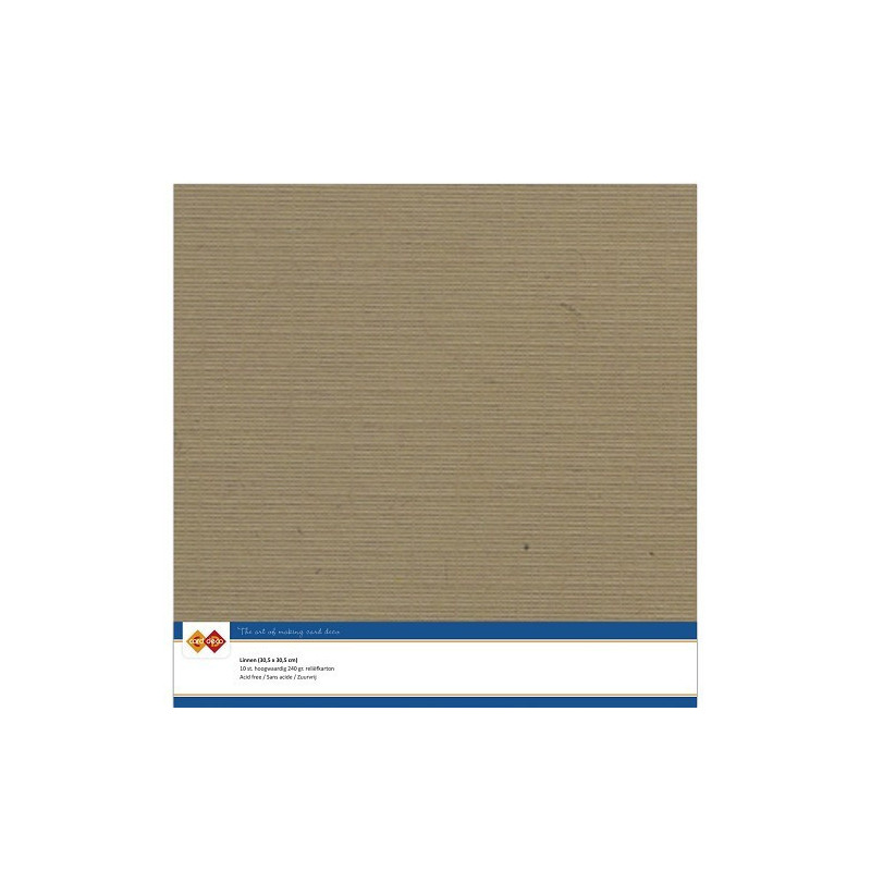 Card Deco Essentials - Linen Cardstock SC - Mocha (NY)