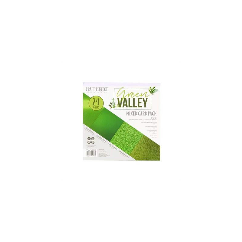 Craft Perfect - Mixed Card Pack - Green Valley